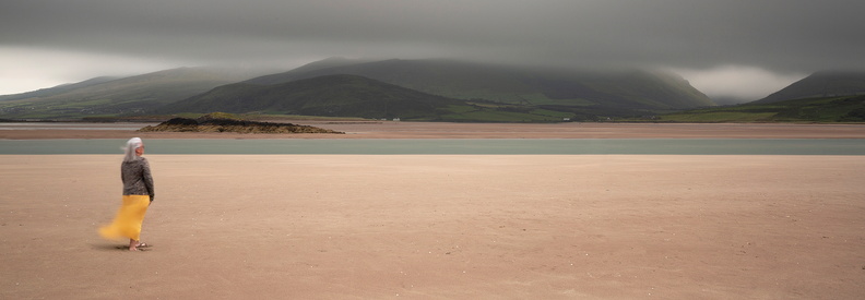 Lady on Cappagh Beach, Noel O'Connell